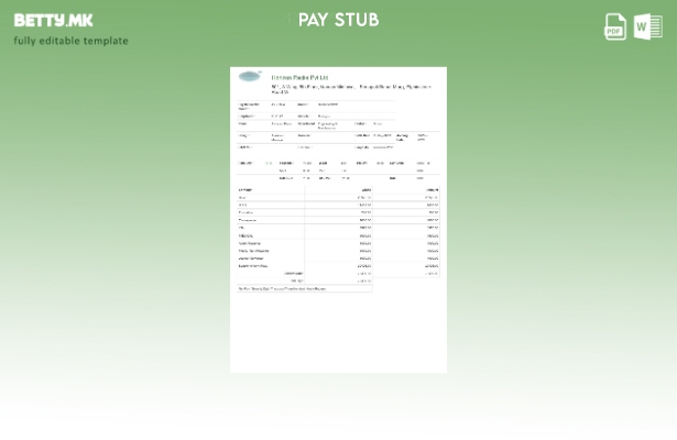 Шаблон за уплатница во модерен стил Horizon Packs